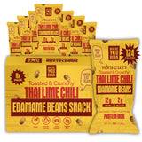 Where You Bean Thai Lime Chili Edamame – Allergy-Friendly Lunchbox Add-In for Nut-Free Classrooms, Gluten-Free Plant Protein, Pack of 8 Pouches
