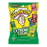 WARHEADS Extreme Sour Hard Candy Variety Pack 2 oz Bag Road Trip Snack and Roadside Treat Gift Idea
