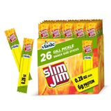 Slim Jim Vlasic Dill Pickle Smoked Meat Sticks – Stocking Stuffer and Hostess Gift for Pickle Enthusiasts