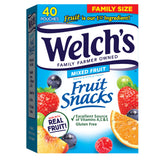 Welch's Fruit Snacks Mixed Fruit Wellness Box – 40 Individually Wrapped 0.8oz Pouches with 25% Daily Vitamins C, A, and E Per Pack