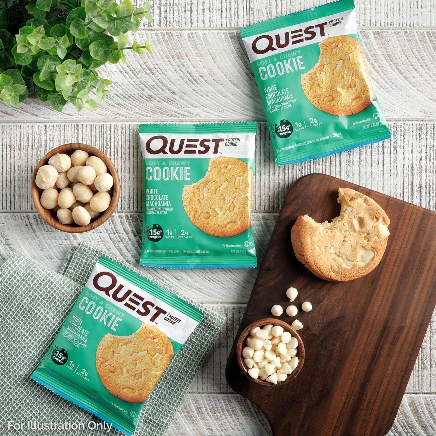 Quest Nutrition Double Chocolate Chip Protein Cookie – Valentines Day Guilt-Free Sweet Surprise for Fitness Enthusiasts, Low Carb Cookie