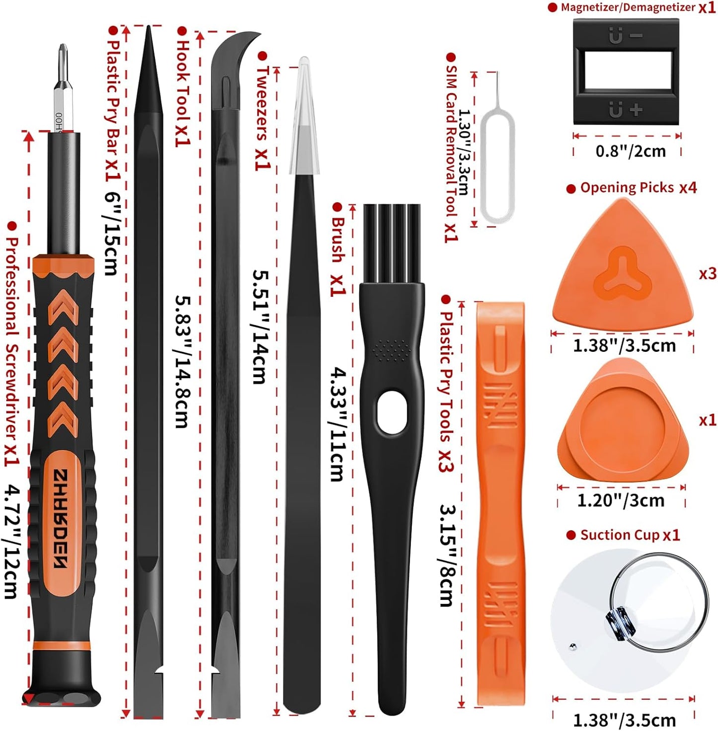 SHARDEN 58-Piece Screwdriver Case – Durable Repair Tools for Patio Workshops and Outdoor Hobbies