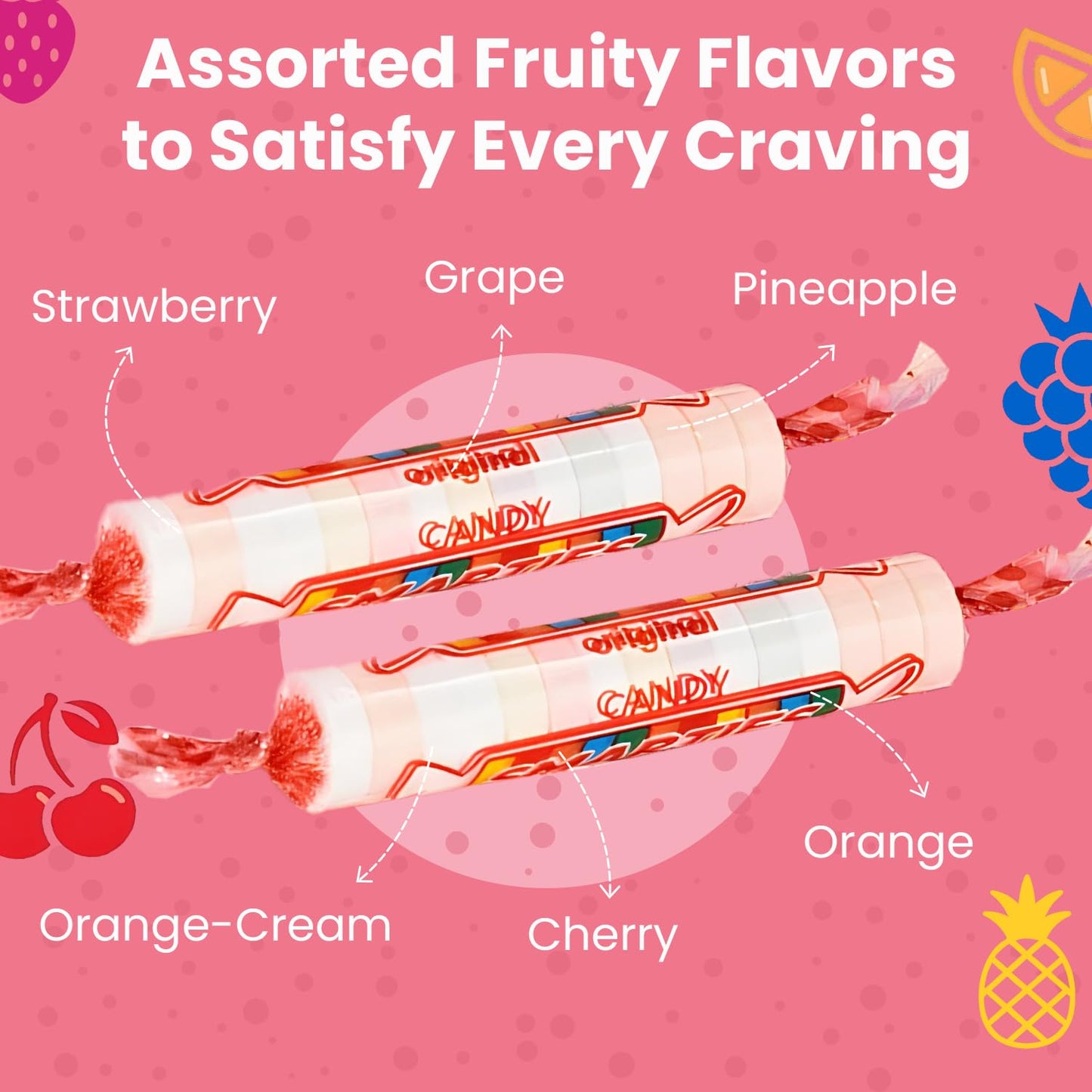Smarties Candy Bulk Rolls - Dietary Restriction Friendly Office Snack, Peanut Free Vegan Sweets, 1 Pound
