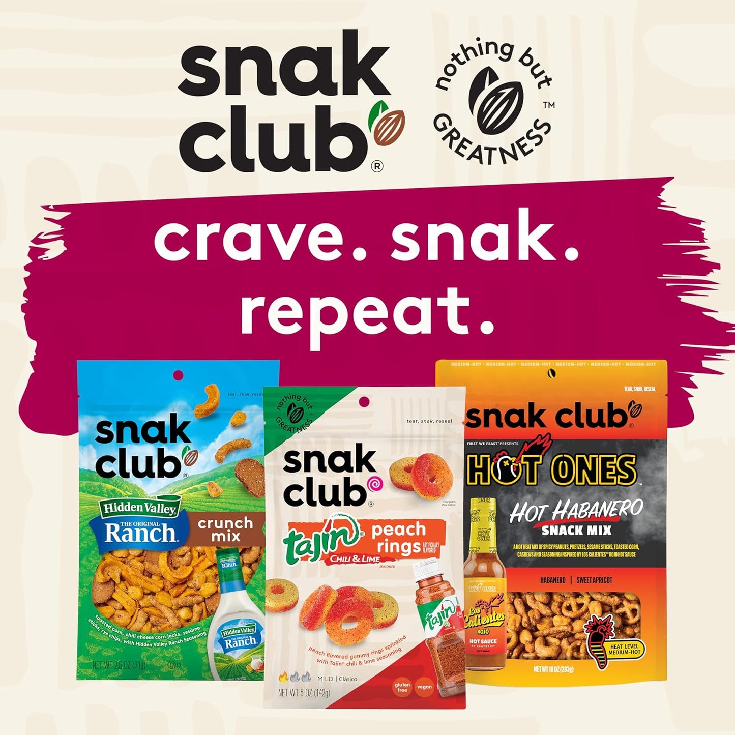 Snak Club Sweet & Salty Trail Mix, Family Size – Gym Bag Portable Snack for Casual Hikers, 14 oz Pouch