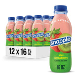 Snapple Kiwi Strawberry All Natural Juice Drink 12 Pack 16oz Bottles - Safe Better Than Soda Alternative for Children and Grandchildren