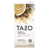 TAZO Classic Chai Tea Concentrate – Spiced Cinnamon Cardamom Mindful Beverage for Wellness Corner, 32 oz Carton