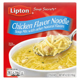 Lipton Recipe Secrets Chicken Flavor Soup Mix – Fast Weekday Lunch for Shift Workers and Office Breakrooms, Ready in Under 5 Minutes