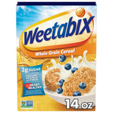 Weetabix Whole Grain Cereal – Less Waste Resealable Box for Streamlined Mornings, 14 oz Box