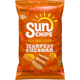 SunChips Real Cheddar Whole Grain Chips, 7 oz Portable Snack Bag for Children's Lunches, Sports Games and Car Rides