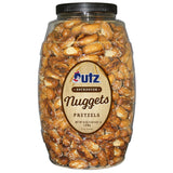 Utz Hard Sourdough Pretzel Nuggets 52 oz Barrel – Portable Crunchy Snack for Tailgating, Beach Days, and Backyard BBQs