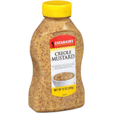 Zatarain's Creole Mustard 12 oz – Grill-Side Condiment for Bratwurst, Brats, and BBQ Sandwiches