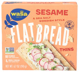 Wasa Crispbread Thins Sesame and Sea Salt – Elegant Birthday Gift Basket Addition for Gourmet Foodies and Cheese Board Hosts
