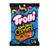 Trolli Sour Brite Crawlers Gummy Worm Candy – Crowd-Pleasing Hostess Gift for Halloween Parties, Sleepovers and Family Gatherings, 7.2 oz