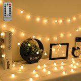 ZIMINGU LED Fairy String Lights – Less Is More Home Accent with 40 Mini LED Globes, USB Powered Warm White for Uncluttered Rooms