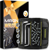 KUSONKEY Magnetic Wristband Tool – Work Faster During Home Renovation, Adjustable Wrist Screw Holder for Overhead Ceiling Installations