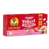 Sun-Maid Strawberry Yogurt Raisins – Wholesome Sweet Snack for Wellness Lifestyles, 1 oz Single-Serve Pouches