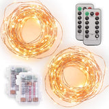 Tenergy Bridal String Lights – Romantic Backdrop and Head Table Lighting, Battery Powered, 8 Modes