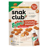 Snak Club Tajin Crunchy Peanuts – Snack Lover Gift Basket Staple with 5g Protein and Tajin Chili Lime Seasoning, 10.5 oz