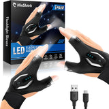 LumeFlex Hands-Free Flashlight Gloves – Delivery Driver Night Scanning Light, No More Interior Light Flicking