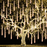 TW SHINE Holiday Gift Christmas Lights, 864 LED Meteor Snowfall Tubes for Mom Friend and Seasonal Decor Lovers