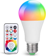 SUNNEST LED Color Therapy Bulb – Mindful Evening Routine Lighting, 120 Color E26 with Warm White and Remote Dimming