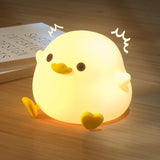 UNEEDE Cute Bean Silicone Night Light – Child and Pet Safe Rechargeable Lamp, Auto Shutoff Bedside Light