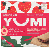 Yumi Organic Bar Strawberry Rhubarb – Gut Friendly Gluten Free Snack for Personal Wellness Goals
