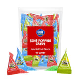 Sour Popping Rocks - Fun Sour Popping Candy for Kids Birthday Parties, Trick-or-Treat, and Lunchbox Surprises - 40 Count Bag with Three Fruity Flavors