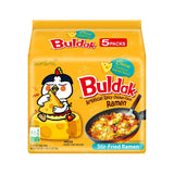 Samyang Buldak Cheese Fire Noodle Pack - Convenient Tailgating Food for Sports Watch Party and Game Day Grill