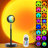 Sunset Lamp Projector – Housewarming and Mother's Day Present for Girlfriend, Sunset Projection Lamp for Living Room
