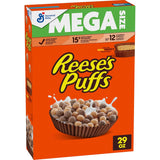 REESE'S PUFFS Peanut Butter Cereal, 29 oz Box – Versatile Pantry Ingredient for Homemade Trail Mix and Camping Granola Bars
