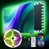 Ailitty AuroraStrip – Christmas Gift for Teens, App Controlled RGB Lights for Bedroom and Dorm Decor