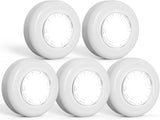 LUXMOM Battery Powered Puck Lights – Flameless Under Cabinet Lighting for Kitchen Path Safety, No Wiring or Fire Risk