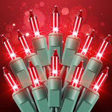 Holiday Charm Pink Incandescent String Lights 21ft Green Wire Understated Romantic Accent for Less-Is-More Interiors