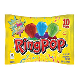 Ring Pop Individually Wrapped Portion-Controlled Party Candy to Reduce Sibling Fighting – 10 Count Lollipop Variety Pack