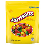 Wonka Jujyfruits Novelty Shaped Gummy Candy, 12oz Assorted Get Well Soon and Thank You Gift Bag for Friends