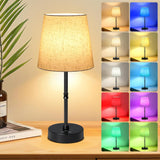 BRIGHTY — Simple Rechargeable Bedside Lamp for Intentional Living Spaces, Compact 11.4 Inch Footprint in Soft White