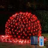 WBao Solar Net Lights Decor – 360LED Decorative Mesh for Living Room, Den, and Holiday Styled Interiors with 4 Brightness Levels