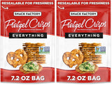 Snack Factory Pretzel Crisps – Crowd-Pleasing Edible Gift for Snack Lovers and Foodie Friends, Resealable Pouch