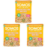 SOMOS Mexican Street Corn White Rice, 8.8 OZ – Shelf-Stable Office Pantry Staple for Fast Lunch Breaks