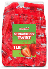 Candylish Strawberry Twists – Allergy-Conscious Chewy Red Licorice Bulk Bag for Nursery Snack Time and Kids' Rooms