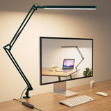 SKYLEO Swing Arm Lamp – Clutter-Free Desk Lighting, Adjustable Arm Replaces Bulky Table Lamps