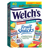 Welch's Fruit Snacks Berries 'N Cherries Workplace Snack – 40 Count 0.8 oz Bulk Bags for Office Kitchens and Team Meeting Tables