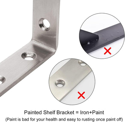 0.11 inch thick steel for high load capacity (35lb/15kg per pair)