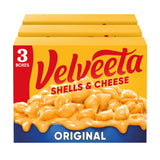 Velveeta Shells and Cheese Original – Cheesy Shell Pasta Kids Love for Weeknight Family Meals, 3 Box Value Pack
