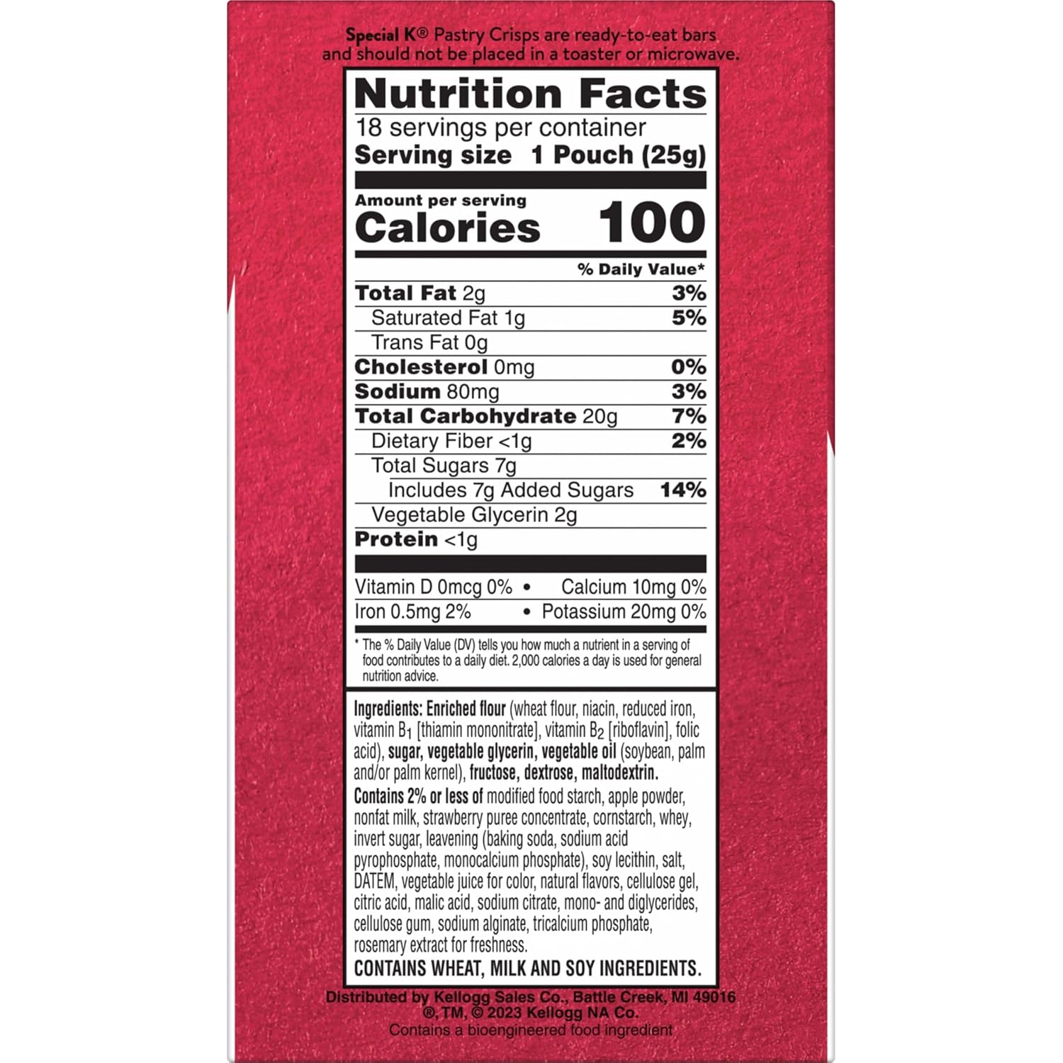 2-crisp pouches with 18 total pouches (36 crisps) for grab-and-go convenience