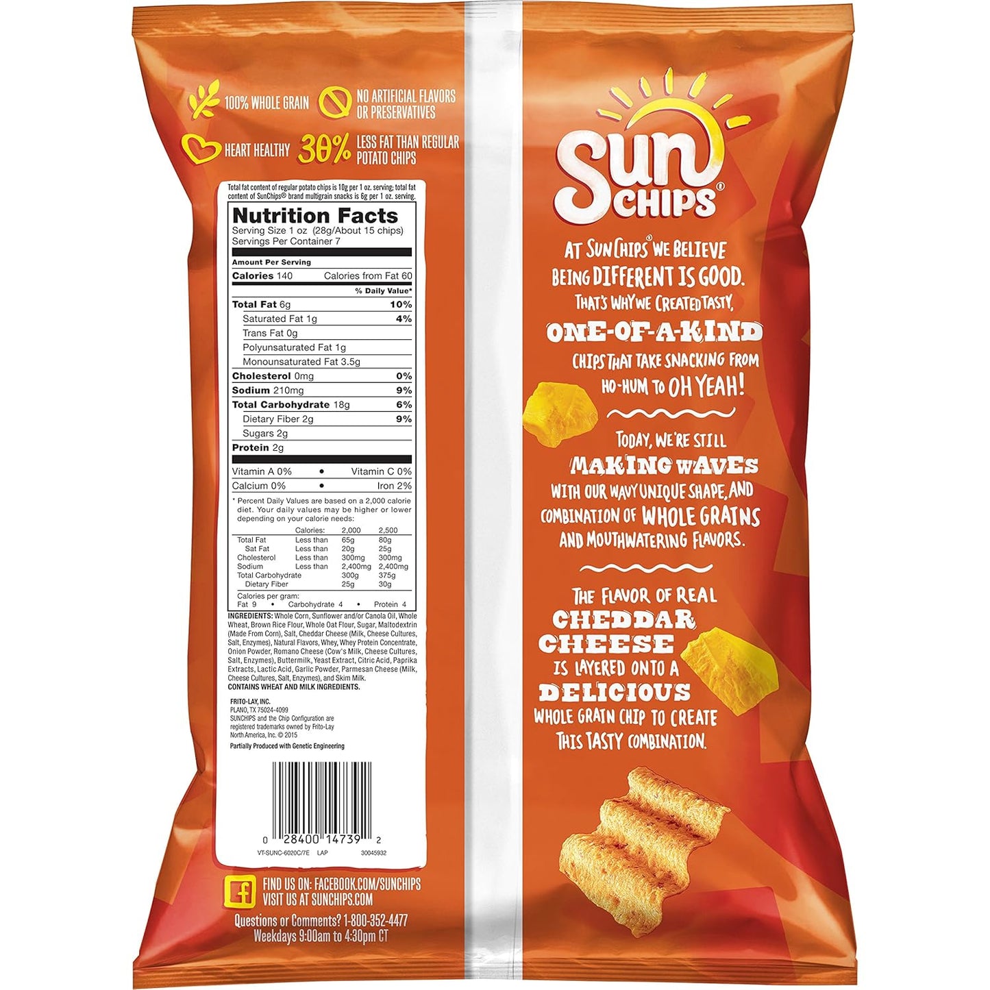 21g of whole grain per 1 oz serving