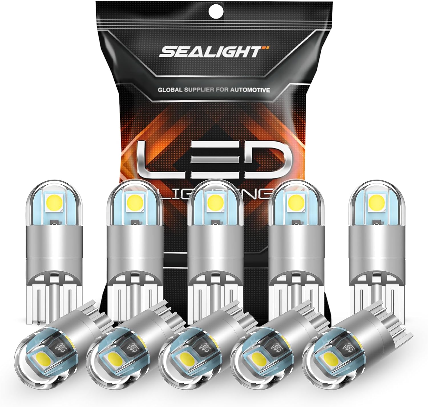 3030 high-performance led chip with 6000k super bright white output at 500 lumens per bulb