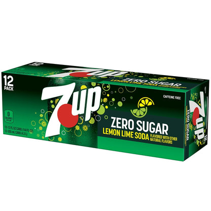 7UP Caffeine-Free Soda, 12 Oz Cans – Travel-Ready Mixer for Outdoor Cocktail Bars