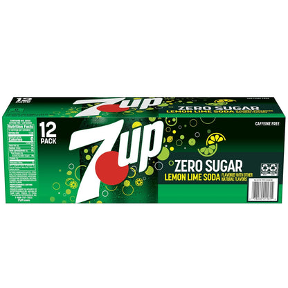 7UP Caffeine-Free Soda, 12 Oz Cans – Travel-Ready Mixer for Outdoor Cocktail Bars